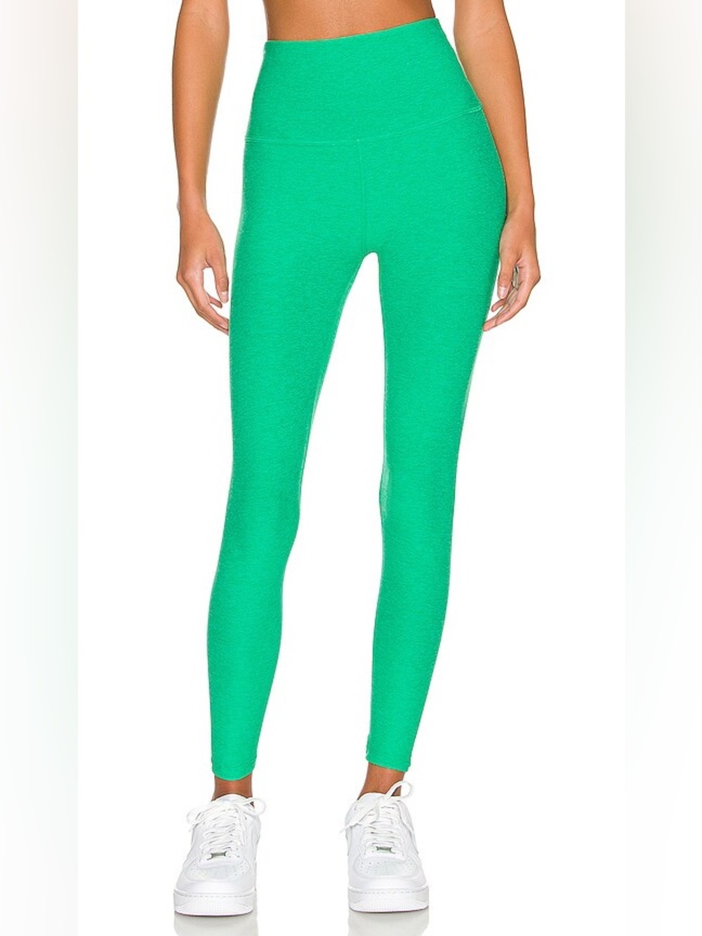 Beyond Yoga Spacedye High Waisted Yoga Capris Green Grass Heather Size XS